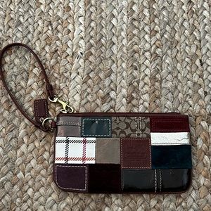 VINTAGE Y2K Patchwork Coach Wristlet